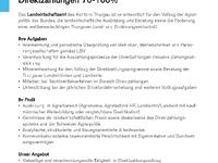 Fachspezialistin / Fachspezialist Direktzahlungen 70-100 %
